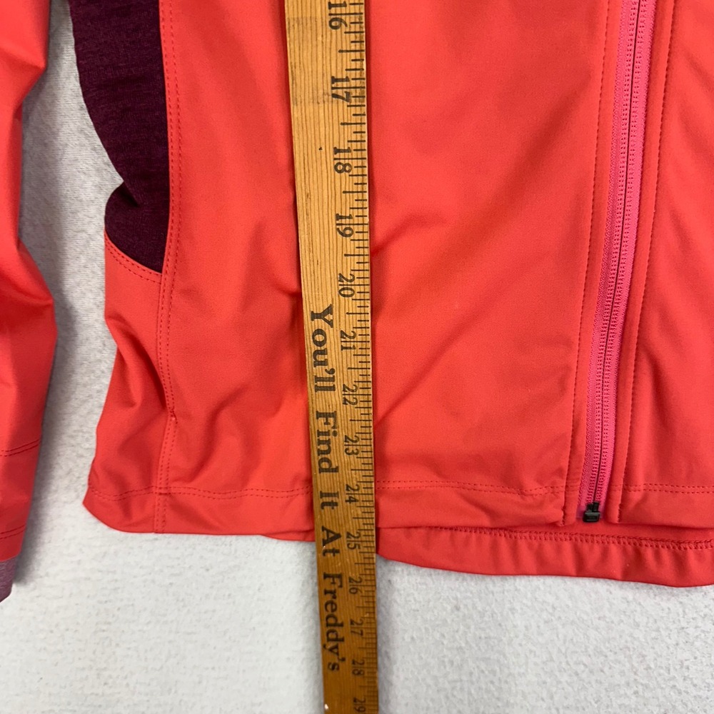 Patagonia Wind Shield Hybrid Jacket Womens Small Red Full-Zip Lightweight Hiking - Picture 9 of 10